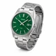 Чоловічий годинник Casio MTP-VD03D-3A1 із зеленим циферблатом і сталевим браслетом - зображення 1