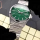 Чоловічий годинник Casio MTP-VD03D-3A1 із зеленим циферблатом і сталевим браслетом - зображення 2