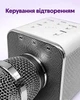Бездротовий караоке-мікрофон Bluetooth із динаміком і чохлом, сріблястий - зображення 5