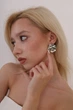 Сережки серебристые геометрической формы Вуаль (40000022502) - изображение 2