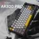 Бездротова ігрова механічна клавітура Ajazz ak820 pro Black-orange, Flying Fish Switch, 75%, Hot-Swap, RGB, 2.4GHz/Bluetooth/USB - зображення 2