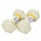 Гантелі для фітнесу Gemini Sport з вініловим покриттям 2×5 кг білі GSD-5.0MILK - изображение 2