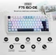 Механическая клавиатура EPOMAKER x AULA F75 ISO-DE 75% QWERTZ, Bluetooth/2.4G/USB-C, Hot Swap, RGB, Reaper Switch, Light Blue немецкий язик уценка - изображение 4