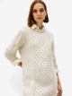 Платье вязаное миди осеннее теплое женское Tommy Hilfiger 608743559 XL Молочное (1162785256) - изображение 3