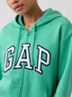 Толстовка на молнии утепленная с капюшоном на флисе женская GAP 292185349 L Зеленая (1162717735) - изображение 4