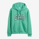 Толстовка на молнии на флисе с капюшоном женская GAP 292185349 M Зеленая (1162700136) - изображение 5