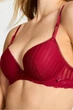 Комплект білизни: бюстгальтер push-up і трусики-шортики Victoria's Secret 85D/XL Бордовий (152840) - зображення 6