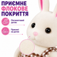 Набор флокированных фигурок кроликов, 3 шт., семья зайчиков, 6–9 см, подвижные, со съемной одеждой - изображение 7