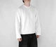 Оверсайзовий базовий лонгслив BOXY FIT світшот короткого та широкого крою oversized baggy loose fit лонг з щільної тканини котон S Білий - зображення 2