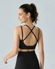 Женский спортивный топ бра Nordvik Luxe-Support Черный M - изображение 3