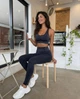 Жіночі моделюючі легінси Nordvik Stone Sculpt Leggings Чорний L - зображення 4