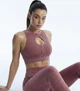 Женский спортивный кроп топ на молнии Nordvik Stone Fusion Zip Top Приглушенный розовый L - изображение 5