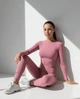 Женский спортивный лонгслив Nordvik Pro-Fit Dry Run Розовый 2XL - изображение 6