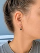 Сережки з чорним камінцем xuping - зображення 4