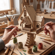 Деревянный 3D конструктор Домик на дереве на 150 деталей игровой из фанеры 19.5 х 12 х 4 см - изображение 2