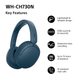 Наушники Sony WH-CH730N Blue (4548736181694) - изображение 4