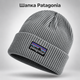 Зимняя мужская шапка Patagonia для зимы, теплая вязаная шапка Патагония с нашивкой, универсальный размер One Size AGE-01 серый цвет - изображение 1