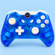 Геймпад дротовий JRH-8112 USB для PC/Xbox One Transparent Blue з LED-підсвіткою та вібрацією - изображение 1
