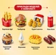Конструктор еда DK Western Fast Food Creator Expert Фаст-фуд, 18 моделей, 827 деталей, 5025 - изображение 3