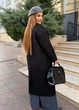 Женское двубортное пальто из шерстяного кашемира с поясом (027156801) Черный 56-58 - изображение 5