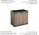 Садова скриня Keter Store It Out Darwin 1150L для зберігання інструментів, садового інвентарю, меблів, подушок та сміттєвих баків 263828 ясен - зображення 5