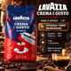 Зерновой кофе Lavazza Crema e Gusto Classico 1 кг купаж 30 процентов арабики 70 робусты средне темная обжарка горчинка высокое содержание кофеина - изображение 1
