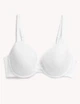 Бюстгальтер женский M&S Collection белый plunge с формованной чашкой и кружевом 95H (3228) - изображение 3