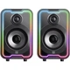 Компьютерные колонки Defender Solar 11 2.0 10W Bluetooth 5.3 RGB подсветкка USB Black (65811) - изображение 1