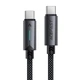 Кабель ACEFAST C19-03 Type-C to Type-C 60W 1.2m Nylon Braid Aluminum Alloy connectors Black (6974316284475) - изображение 1