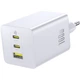 СЗУ Baseus EnerFill FE11 Fast Charger PD100W+QC3.0 (1USB-A/2C) (P101821) Moon White - зображення 2
