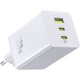 СЗУ Baseus EnerFill FE11 Fast Charger PD100W+QC3.0 (1USB-A/2C) (P101821) Moon White - зображення 3