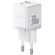 СЗУ Baseus Palm Fast Charger 30W (1USB-A/1C) (P1011160A) Moon White - изображение 1