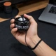 Еспандер гіроскопічний кистьовий гіробол павербол Powerball Gyroball тренажер для кисті зап’ястя передпліччя сила хвату антистрес реабілітації після травм координації витривалості обертовий шар нековзкий корпус спортивний чорний - зображення 4