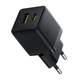СЗУ Baseus Palm Fast Charger PD20W+QC3.0 (1USB-A/1C) + кабель Type-C to Type-C (P10111608) Cluster Black - зображення 5