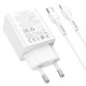 СЗУ Hoco N71 Nuevo PD30W+QC3.0 (1USB-A/1C) + кабель Type-C to Lightning White - зображення 3