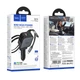 Автомобільний зарядний пристрій HOCO Z67A Triunfar PD60W(1C1A)+Type-C/iP car charger with dual telescopic cable and digital display dark Metal Gray (6942007680844) - изображение 2