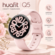 Смарт часы женские Aolon Huafit Q5 Pink (звонки по часам, пульсоксиметр) - изображение 1