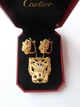 Сережки Cartier золотисті Картьє Голова пантери (211) - зображення 6