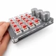 Программируемый макропад 16 клавиш, мини-клавиатура с 3 регуляторами, RGB-подсветкой и USB, серебристый - изображение 2