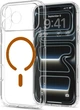 Etui plecki Spigen Ultra Hybrid MagSafe Case do Apple iPhone 18 Pro /17 Pro Transparent Orange (ACS12159) - obraz 3