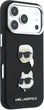 Etui na smartfon Apple iPhone 18 Pro/17 Pro Karl Lagerfeld Saffiano Karl&Choupette Heads Pins Strap Logo Black (KLHCP18LPSWFDHPSK) - obraz 4
