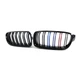 Ніздрі решітки радіатора переднього бампера BMW 3 series F30/F35/F31 2011-2019 Black 2BAR colour - зображення 1