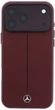 Чохол для смартфона Apple iPhone 17 Pro / 18 Pro Mercedes Leather Semi Wrap Iconic Line MagSafe Burgundy (Mer008834) - зображення 3