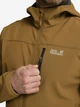 Куртка демисезонная с капюшоном мужская Jack Wolfskin Wild Winds Hooded Jkt M A66308_G0095 2XL Коричневая (4064886755108) - изображение 5