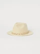 Солом'яний капелюх H&M 879021001c72 L бежевий (100017592) - зображення 1