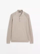 Чоловічий светр Massimo Dutti L бежевий - изображение 4