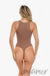 Боди-стринг корректирующее с широкими бретелями German Volf MT240153-BN7p 3XL Темно-Бежевый - изображение 2