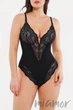 Боди-стринг корректирующее с кружевным лифом German Volf MT220081-BK1p M Черный - изображение 1