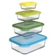 Стеклянные контейнеры для хранения продуктов Joseph Joseph Nest х 4 шт Multicolor 81060 (01000566) - изображение 2