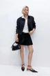 Спідниця жіноча укорочена H&M 061230526 XS Чорний (6666000393593) - зображення 2